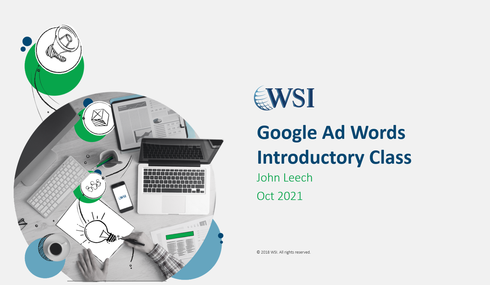 Google Ad Words Introductory Course